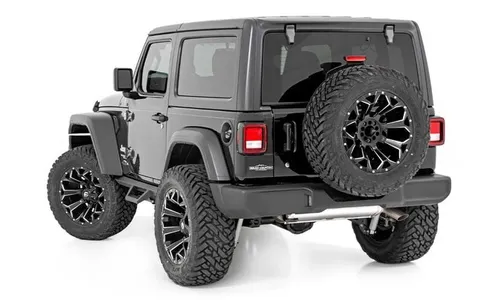 Контурные подножки с пониженными ступенями, 2 двери, Jeep Wrangler JL, Rough Country — фото 3