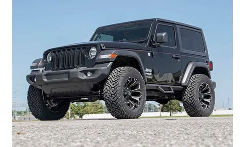 Контурные подножки с пониженными ступенями, 2 двери, Jeep Wrangler JL, Rough Country — фото 4