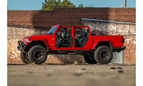 Контурные подножки с пониженными ступенями, Jeep Gladiator JT, Rough Country — фото 7