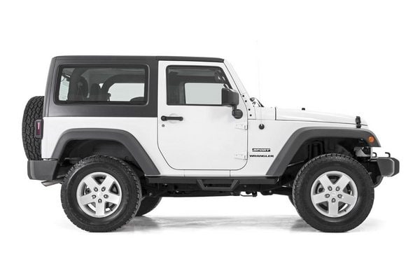 Контурные подножки с пониженными ступенями, 2 двери, Jeep Wrangler JK, Rough Country — фото 3