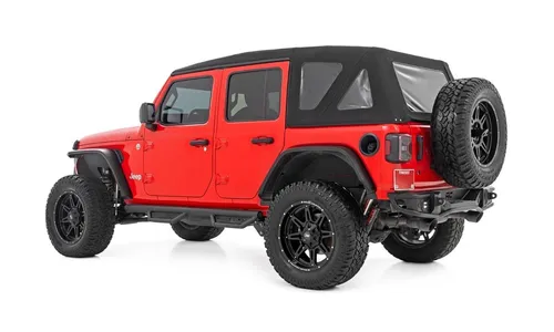 Трубчатые подножки, от арки до арки, 4 двери, Jeep Wrangler JK, Rough Country — фото 2