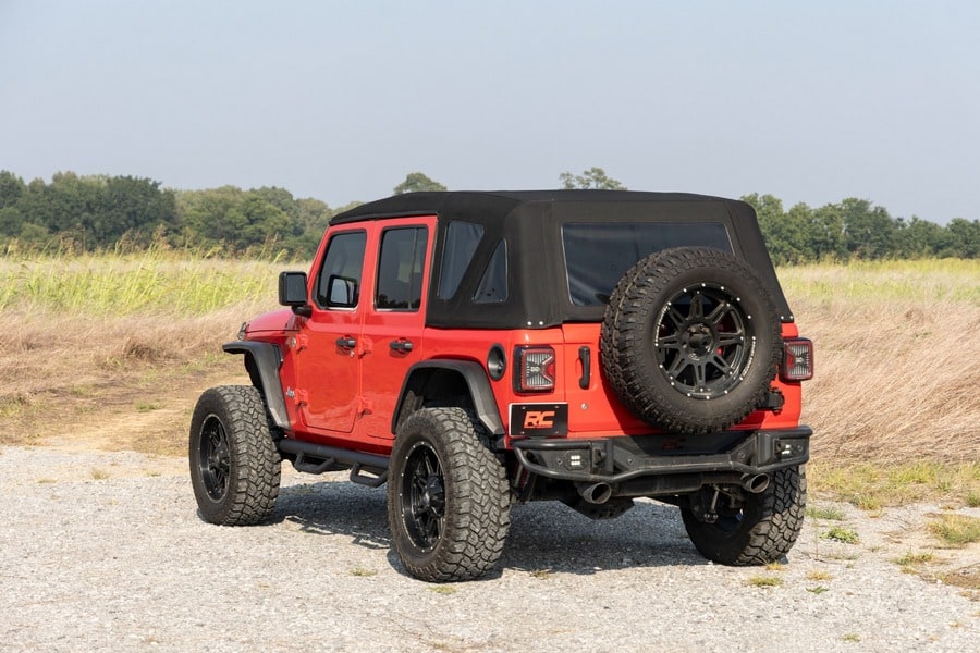 Трубчатые подножки, от арки до арки, 4 двери, Jeep Wrangler JK, Rough Country — фото 7