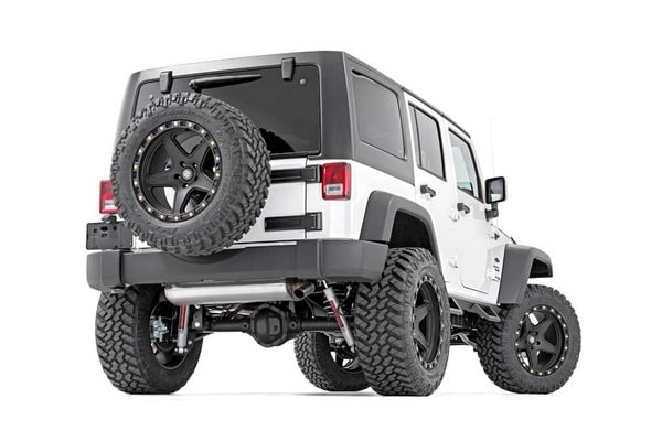 Контурные подножки с пониженными ступенями, 4 двери, Jeep Wrangler JK, Rough Country — фото 5