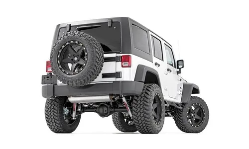 Контурные подножки с пониженными ступенями, 4 двери, Jeep Wrangler JK, Rough Country — фото 5