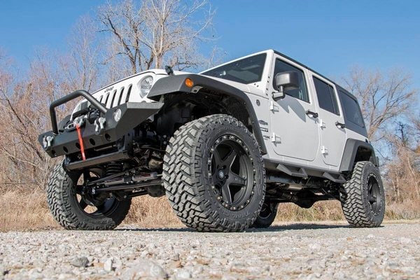 Контурные подножки с пониженными ступенями, 4 двери, Jeep Wrangler JK, Rough Country — фото 7