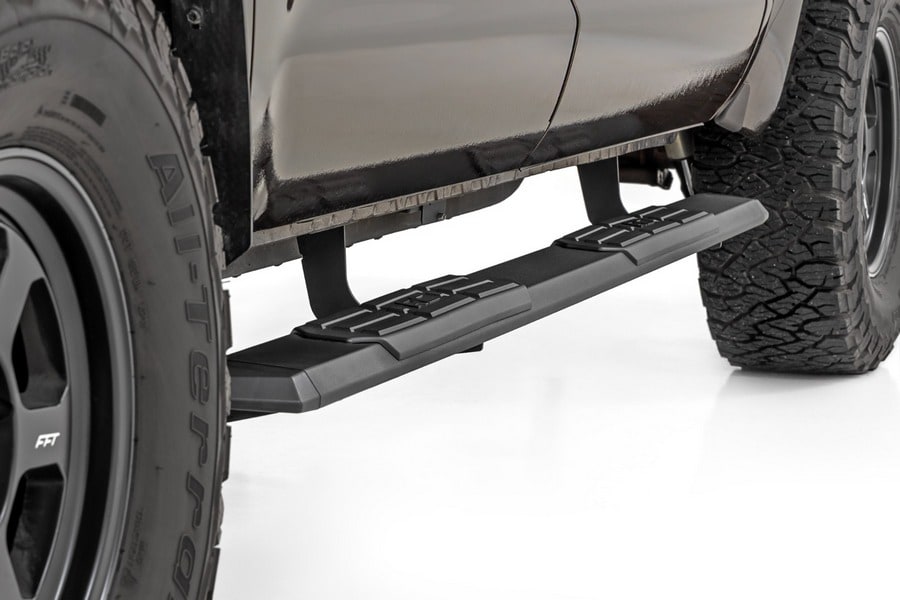 Боковые подножки TR2, кабина CrewMax, Toyota Tundra (2007–2021), Rough Country — фото 4