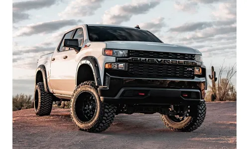 Расширители колёсных арок Defender, цвет GBD Cypress Gray, Chevrolet Silverado 1500 (2019–2026), Rough Country — фото 3