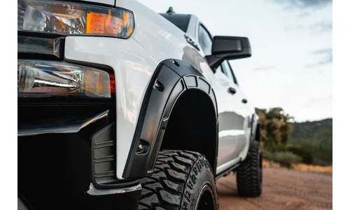 Расширители колёсных арок Defender, цвет GJI Shadow Gray, Chevrolet Silverado 1500 (2019–2026), Rough Country — фото 7