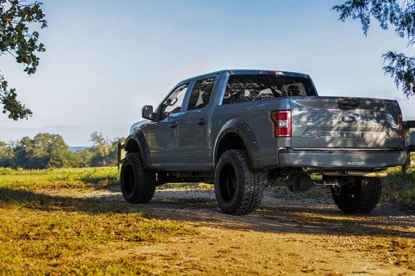 Расширители колёсных арок Defender, цвет J7 Magnetic Gray, Ford F-150 (2015–2020), Rough Country — фото 6