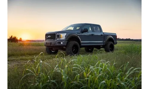 Расширители колёсных арок Defender, цвет YZ Oxford White, Ford F-150 (2015–2020), Rough Country — фото 2