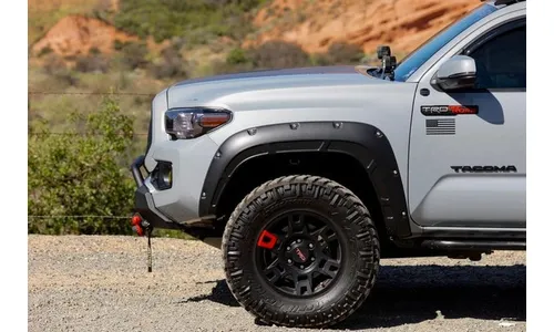 Расширители колёсных арок Defender, цвет 218 Midnight Black Metallic, Toyota Tacoma III, Rough Country — фото 3