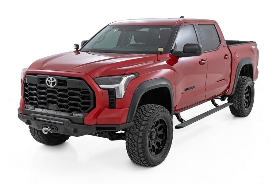 Электрические выдвижные подножки, кабина CrewMax, Toyota Tundra III, Rough Country — фото 3