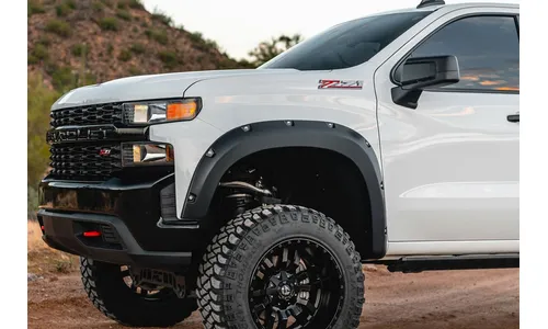 Расширители колёсных арок Pocket, цвет GA0 Northsky Blue Metallic, Chevrolet Silverado IV (2022–), Rough Country — фото 3