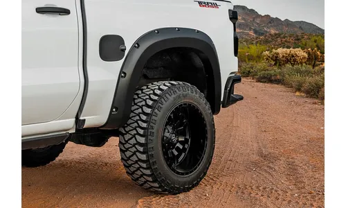 Расширители колёсных арок Pocket, цвет GJI Shadow Gray, Chevrolet Silverado IV (2022–), Rough Country — фото 4