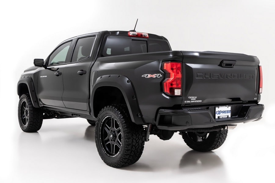 Расширители колёсных арок Pocket, цвет GAE Snowdrift, Chevrolet Colorado III, Rough Country — фото 4
