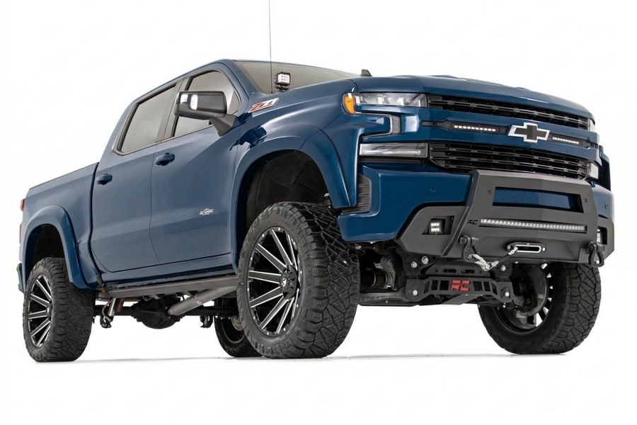 Расширители колёсных арок SF1, цвет G1K Deep Ocean Blue, Chevrolet Silverado 1500 (2019–2026), Rough Country — фото 2