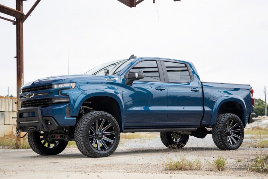 Расширители колёсных арок SF1, цвет G1K Deep Ocean Blue, Chevrolet Silverado 1500 (2019–2026), Rough Country — фото 5