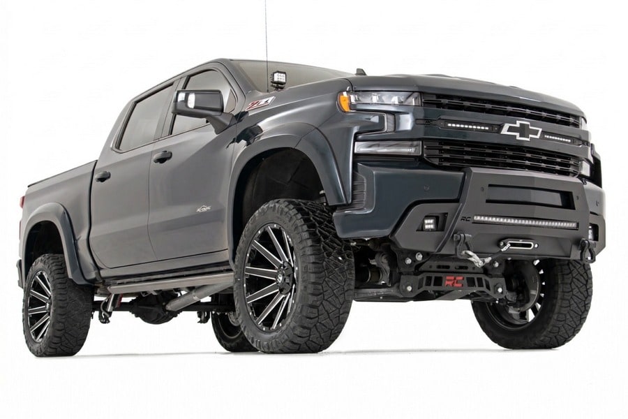 Расширители колёсных арок SF1, цвет G6M Dark Ash, Chevrolet Silverado 1500 (2019–2026), Rough Country — фото 2