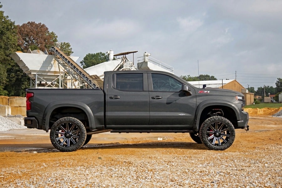 Расширители колёсных арок SF1, цвет G6M Dark Ash, Chevrolet Silverado 1500 (2019–2026), Rough Country — фото 6