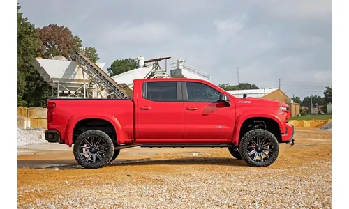 Расширители колёсных арок SF1, цвет G7C Red Hot, Chevrolet Silverado 1500 (2019–2026), Rough Country — фото 6