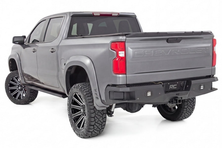 Расширители колёсных арок SF1, цвет G9K Satin Steel, Chevrolet Silverado 1500 (2019–2026), Rough Country — фото 3