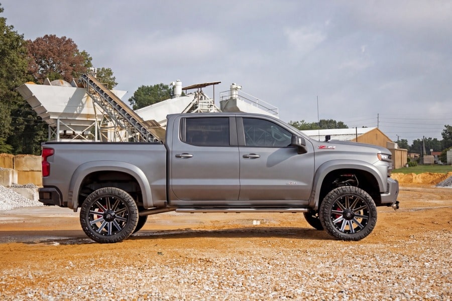 Расширители колёсных арок SF1, цвет G9K Satin Steel, Chevrolet Silverado 1500 (2019–2026), Rough Country — фото 6