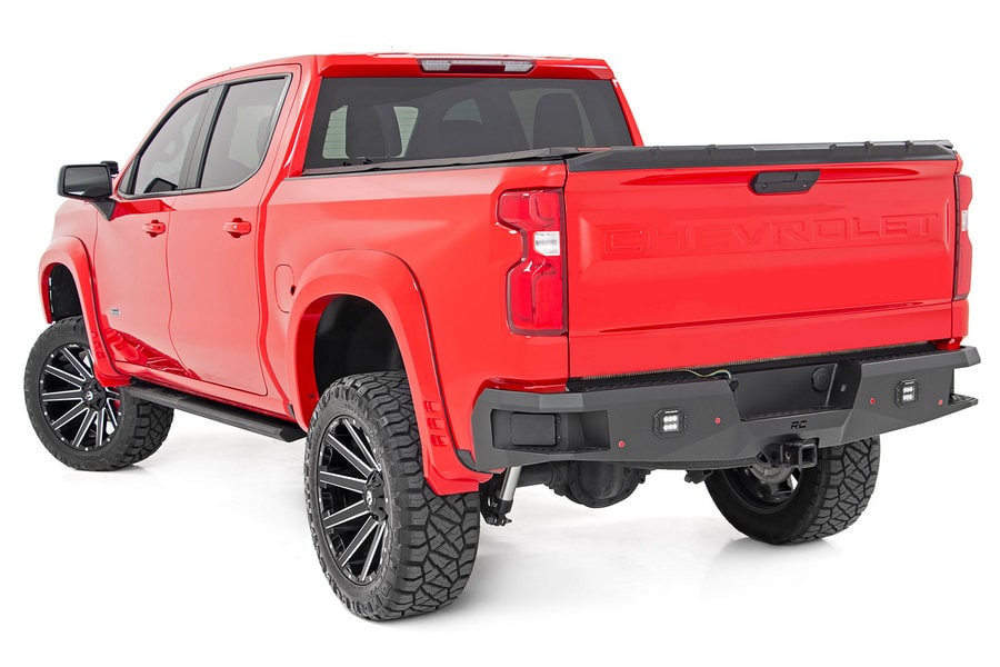 Расширители колёсных арок SF1, цвет GAN Silver Ice Metallic, Chevrolet Silverado 1500 (2019–2026), Rough Country — фото 4
