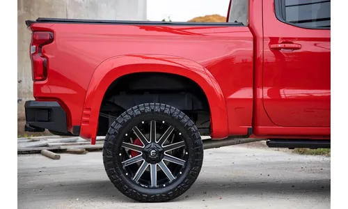 Расширители колёсных арок SF1, цвет GAN Silver Ice Metallic, Chevrolet Silverado 1500 (2019–2026), Rough Country — фото 6