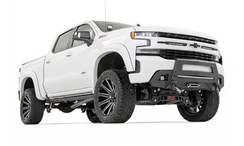 Расширители колёсных арок SF1, цвет GAZ Summit White, Chevrolet Silverado 1500 (2019–2026), Rough Country — фото 2