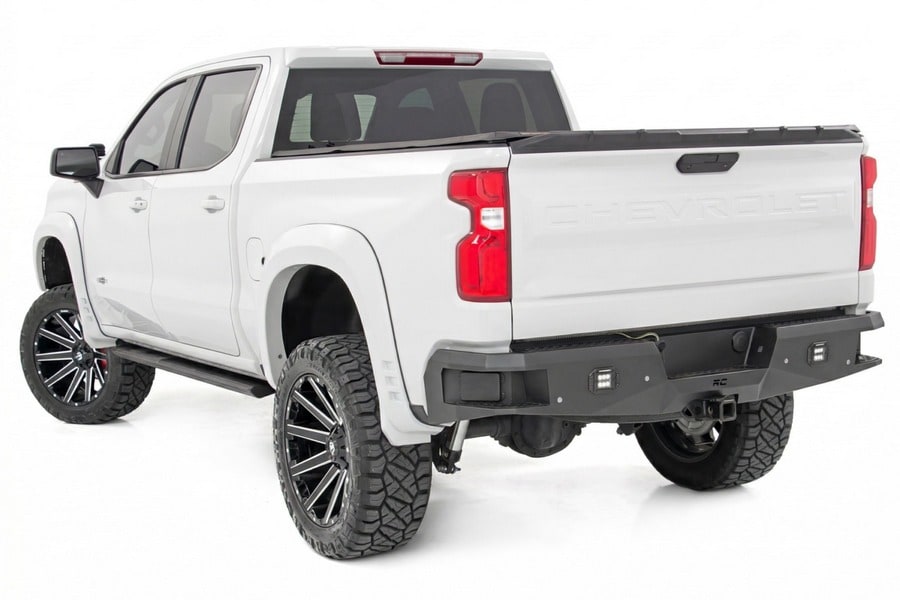 Расширители колёсных арок SF1, цвет GAZ Summit White, Chevrolet Silverado 1500 (2019–2026), Rough Country — фото 3