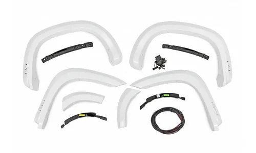 Расширители колёсных арок SF1, цвет GAZ Summit White, Chevrolet Silverado 1500 (2019–2026), Rough Country — фото 4