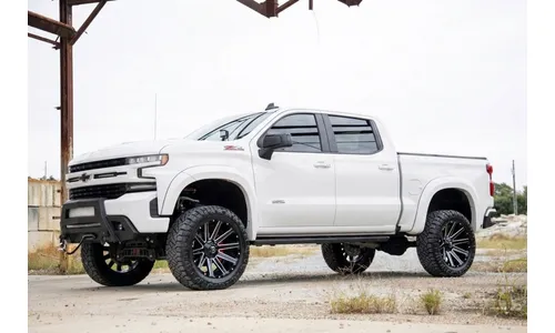 Расширители колёсных арок SF1, цвет GAZ Summit White, Chevrolet Silverado 1500 (2019–2026), Rough Country — фото 5