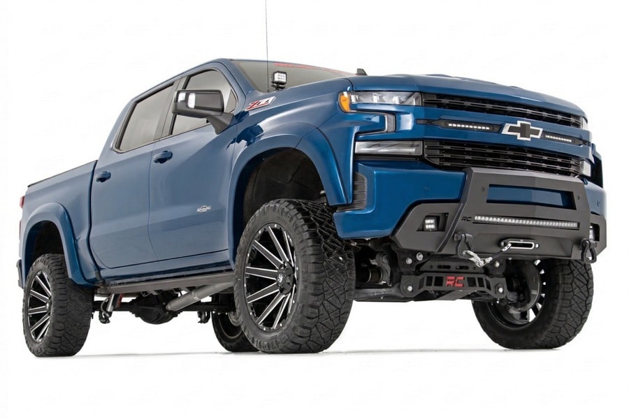 Расширители колёсных арок SF1, цвет GA0 Northsky Blue Metallic, Chevrolet Silverado 1500 (2019–2026), Rough Country — фото 2