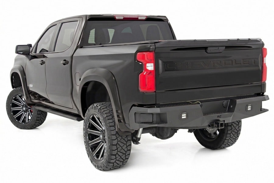 Расширители колёсных арок SF1, цвет GBA Black, Chevrolet Silverado 1500 (2019–2026), Rough Country — фото 3