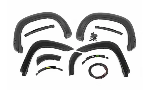 Расширители колёсных арок SF1, цвет GBA Black, Chevrolet Silverado 1500 (2019–2026), Rough Country — фото 4