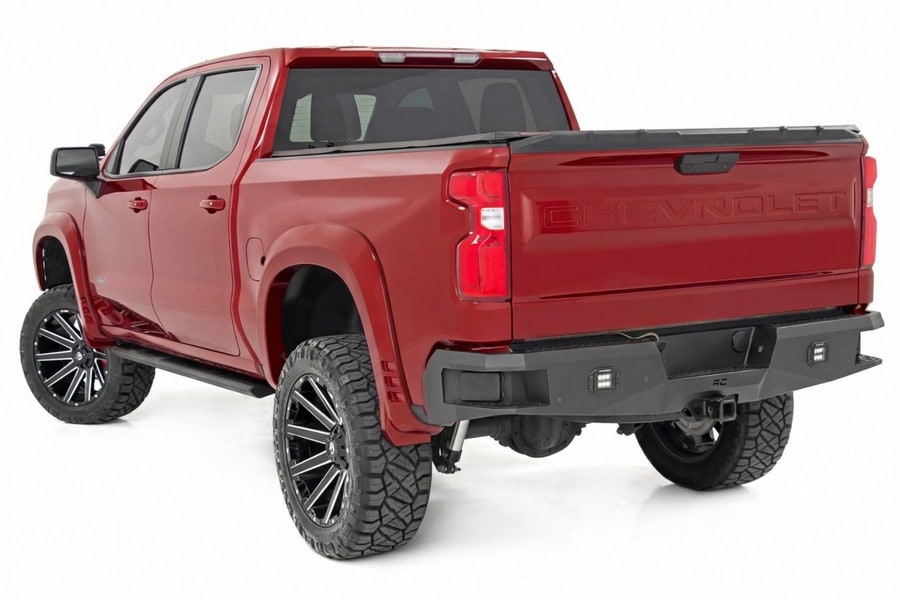 Расширители колёсных арок SF1, цвет GCN Victory Red, Chevrolet Silverado 1500 (2019–2026), Rough Country — фото 3