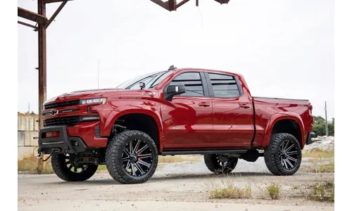 Расширители колёсных арок SF1, цвет GCN Victory Red, Chevrolet Silverado 1500 (2019–2026), Rough Country — фото 5