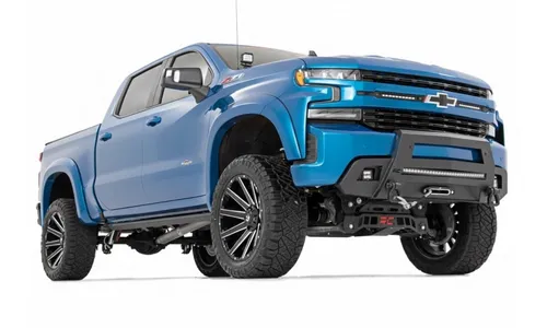 Расширители колёсных арок SF1, цвет GLT Glacier Blue, Chevrolet Silverado 1500 (2019–2026), Rough Country — фото 2