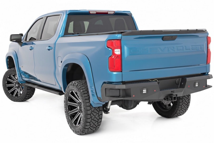 Расширители колёсных арок SF1, цвет GLT Glacier Blue, Chevrolet Silverado 1500 (2019–2026), Rough Country — фото 3