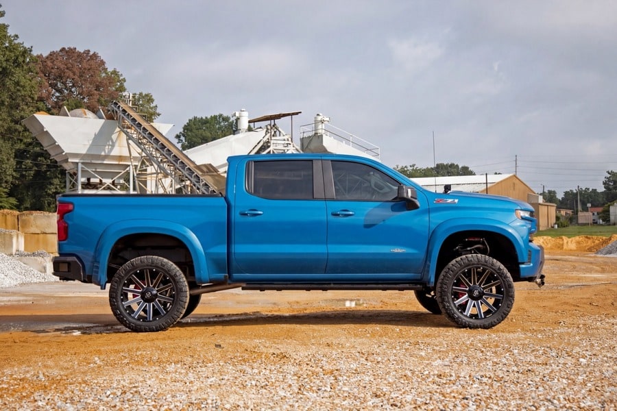 Расширители колёсных арок SF1, цвет GLT Glacier Blue, Chevrolet Silverado 1500 (2019–2026), Rough Country — фото 6
