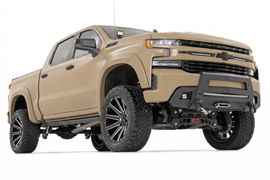 Расширители колёсных арок SF1, цвет GTL Desert Sand, Chevrolet Silverado 1500 (2019–2026), Rough Country — фото 2