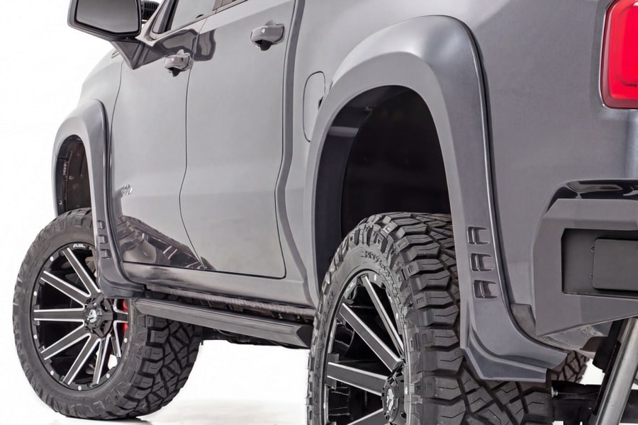 Расширители колёсных арок SF1, цвет GXD Sterling Gray Metallic, Chevrolet Silverado 1500 (2019–2026), Rough Country — фото 1