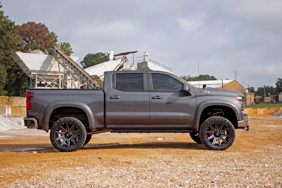 Расширители колёсных арок SF1, цвет GXD Sterling Gray Metallic, Chevrolet Silverado 1500 (2019–2026), Rough Country — фото 6