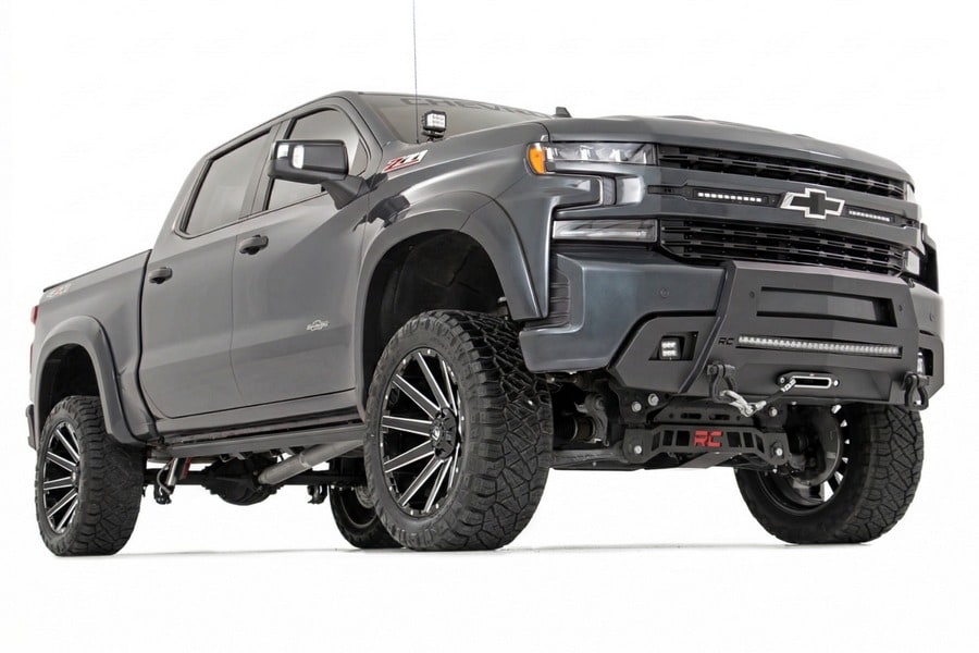 Расширители колёсных арок SF1, цвет GXG Tungsten, Chevrolet Silverado 1500 (2019–2026), Rough Country — фото 2