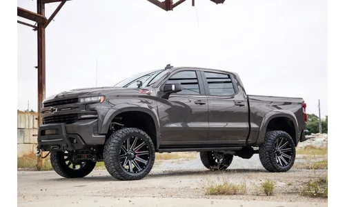 Расширители колёсных арок SF1, цвет GXG Tungsten, Chevrolet Silverado 1500 (2019–2026), Rough Country — фото 5