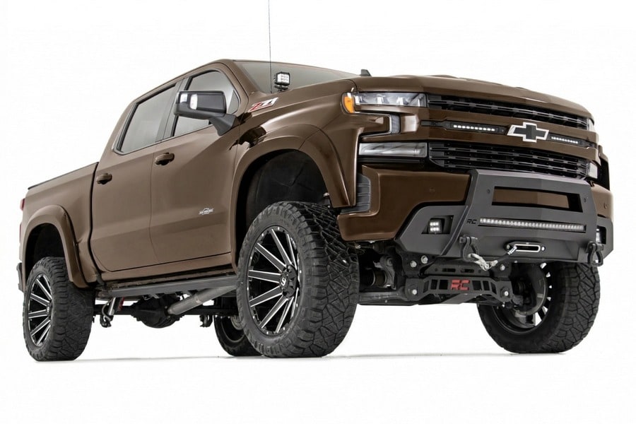 Расширители колёсных арок SF1, цвет GXN Deep Bronze, Chevrolet Silverado 1500 (2019–2026), Rough Country — фото 2