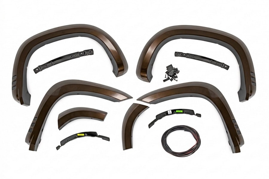 Расширители колёсных арок SF1, цвет GXN Deep Bronze, Chevrolet Silverado 1500 (2019–2026), Rough Country — фото 4