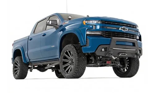 Расширители колёсных арок SF1, цвет GXP Lakeshore Blue, Chevrolet Silverado 1500 (2019–2026), Rough Country — фото 2