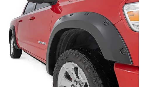 Расширители колёсных арок Pocket, цвет PAF Silver, RAM 1500 DT, Rough Country — фото 4