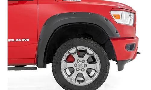 Расширители колёсных арок Pocket, цвет PFP Olive Green, RAM 1500 DT, Rough Country — фото 6